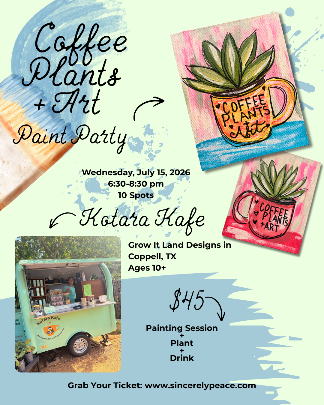 Coffee Paint + Art Paint Party