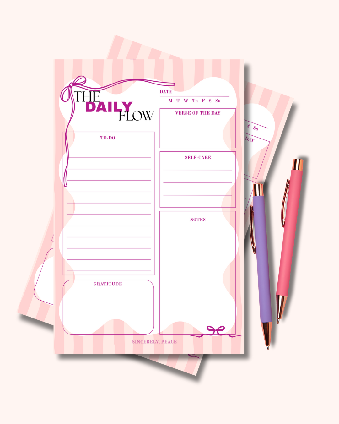The Daily Flow Notepad | Faith-Filled Daily Planner Pad